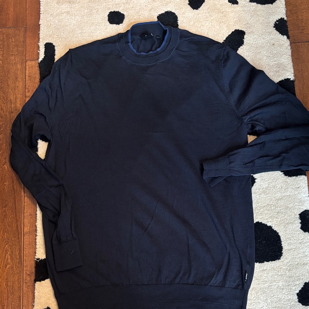 Boss Men navy  Sweater size large